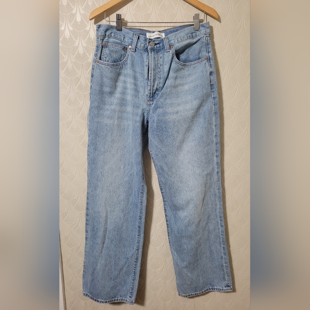 Denim Forum Light Blue Flare & Wide Leg Jeans